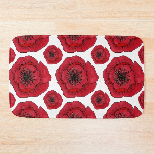 Item preview, red rose pattern designed and sold by AnnaBaldon.