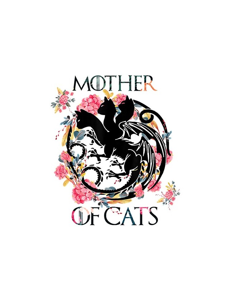Mother Of Cats Flower Shirt - Cat Mom Gift For Women T-Shirt Mother Of Cats Flower Shirt - Cat Mom Gift For Women T-Shirt