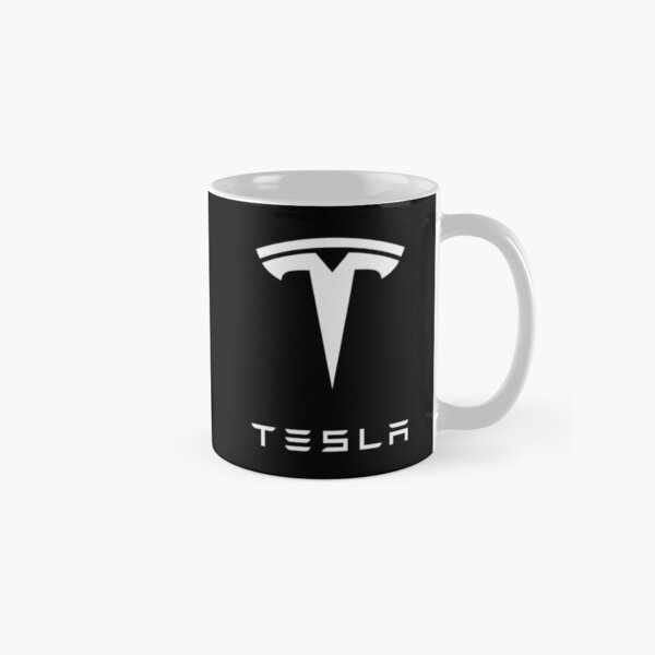 Tesla Logo White Classic Mug
