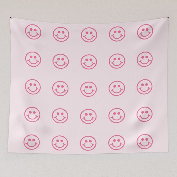 Item preview, Cute smiley face pink designed and sold by OkihanaShop.