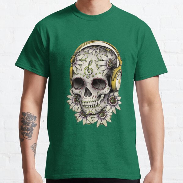 T-shirt Homme Tête de Mort Moto