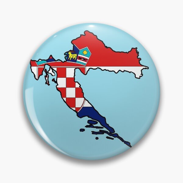 Item preview, Croatia Map With Croat Flag designed and sold by Havocgirl.