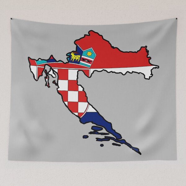 Item preview, Croatia Map With Croat Flag designed and sold by Havocgirl.