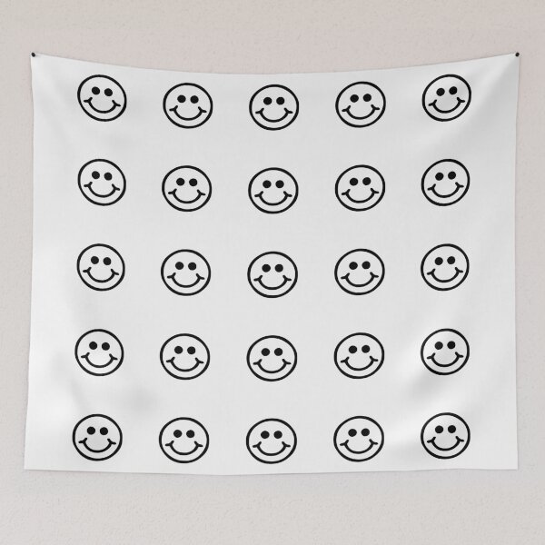 Item preview, Cute smiley face black designed and sold by OkihanaShop.