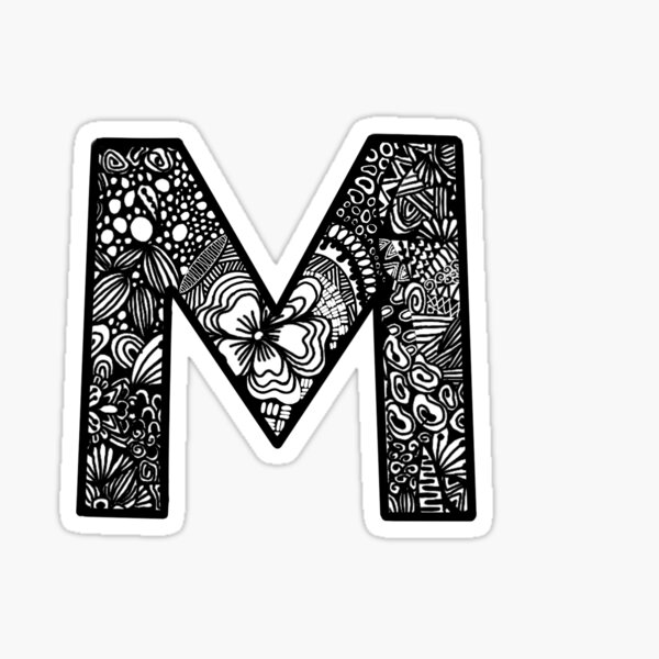 Lettre M Sticker