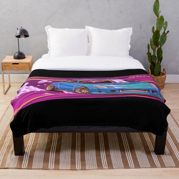 Nissan 350z Retro Wave Throw Blanket