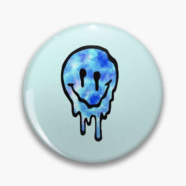 Item preview, Blue Tye Dye Drippy Smiley Face designed and sold by samantha brachman.
