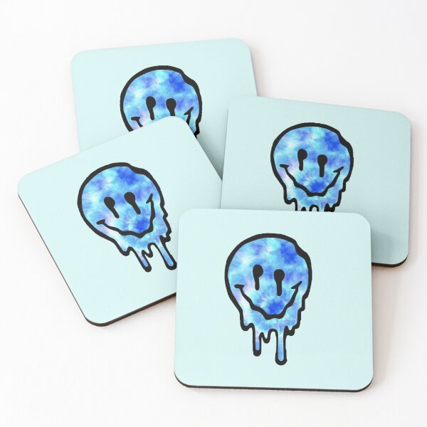 Item preview, Blue Tye Dye Drippy Smiley Face designed and sold by samantha brachman.