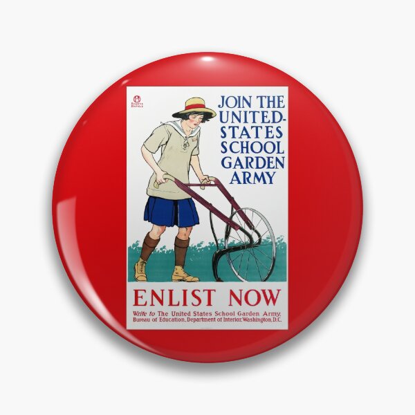 Item preview, Join the United States School Garden Army - Enlist Now - 1918 designed and sold by warishellstore.