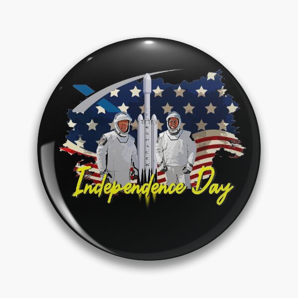 Item preview, spacex crew dragon independence day designed and sold by mwjupiter9999.