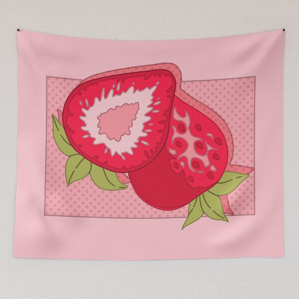 Item preview, Cute pink strawberry  designed and sold by AnGoArt.