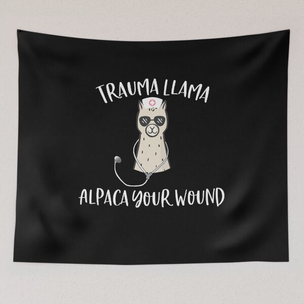 Item preview, Trauma Llama Alpaca Your Wound Funny Medical School Nurse Professional Gift  designed and sold by Akmloza.