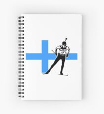 Finland Biathlon Spiral Notebook
