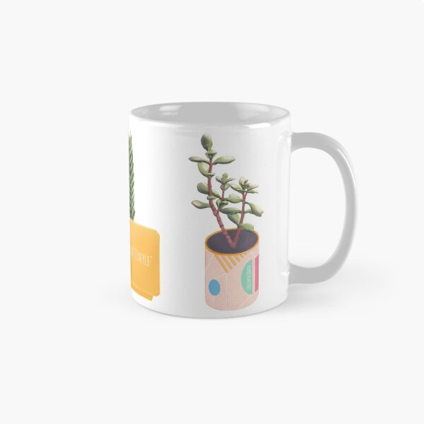 Item preview, Crassula Buddha's Temple Crassula Ovata and Pilea Peperomioides triplet - from "Paint my plants" series designed and sold by tomkaanna.