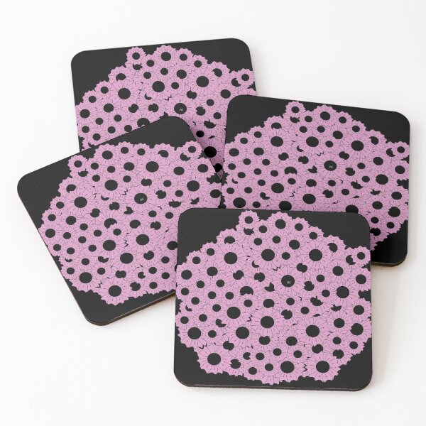 Item preview, Pink and black flowers in bloom designed and sold by iCraftCafe.