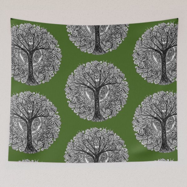 Item preview, Hand drawn mandala - solo tree designed and sold by Augras-art.