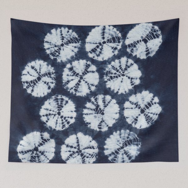 Item preview, Kumo Shibori Spider Web Pattern, Traditional Japanese Tie Dye designed and sold by Michelebuttons.