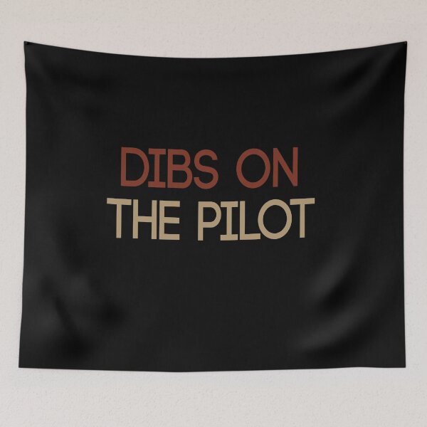 Item preview, Dibs on the Pilot :Pilot girlfriend Aviation pilot gifts plane Airplane Pilot wife Girlfriend Pilot Wife tee vintage style designed and sold by Chamssou.
