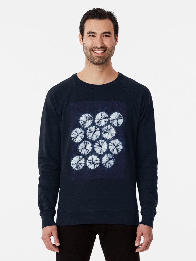 Kumo Shibori Spider Web Pattern Traditional Japanese Tie Dye Lightweight Sweatshirt for Sale by Michelebuttons Redbubble