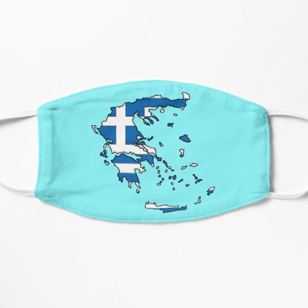 Greece Map With Greek Flag Mask