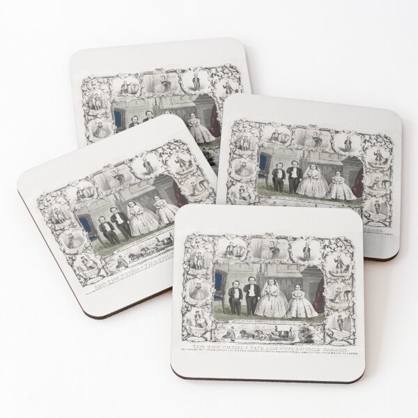 Item preview, General Tom Thumb and Lavinia Warren With Wedding Party - 1863 designed and sold by warishellstore.