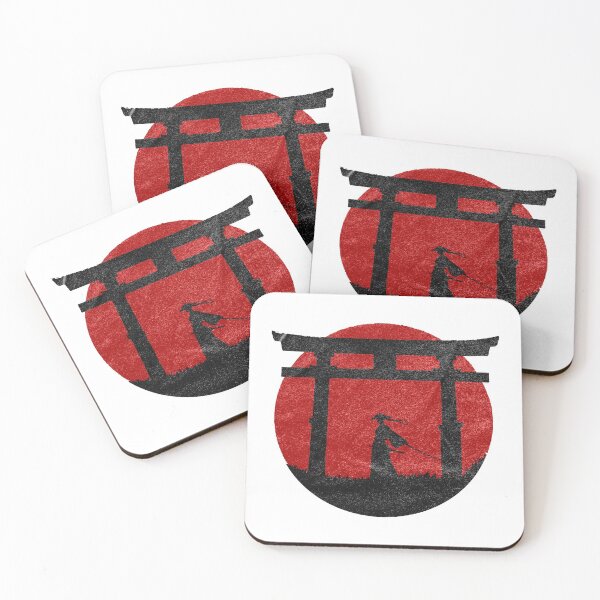 Item preview, Samurai warrior, sunset, Zen Japan Temple designed and sold by Kuma518.