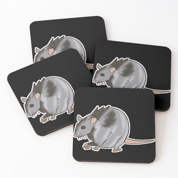 Item preview, Grey Rat Round Rodent Cute designed and sold by honourablefool.
