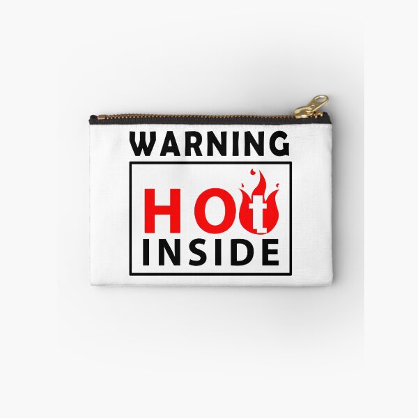 Item preview, Warning hot inside text and fire icon #2 designed and sold by Roy Store.