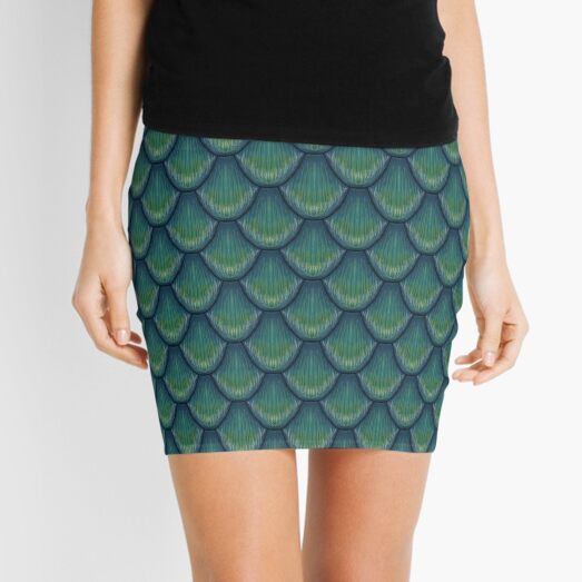 Mermaid Scales Mini Skirt