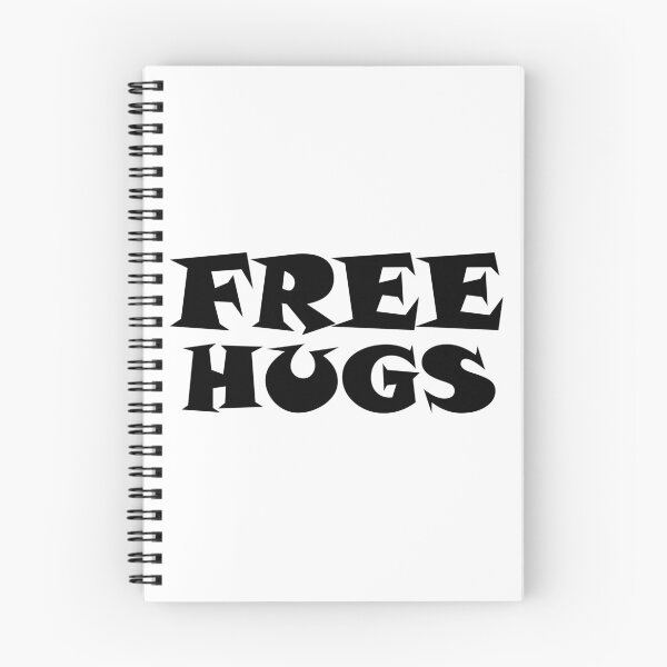 Item preview, Free Hugs Typography - Minimal - Graphic Design Black Lettering  designed and sold by ColorMeHappy123.