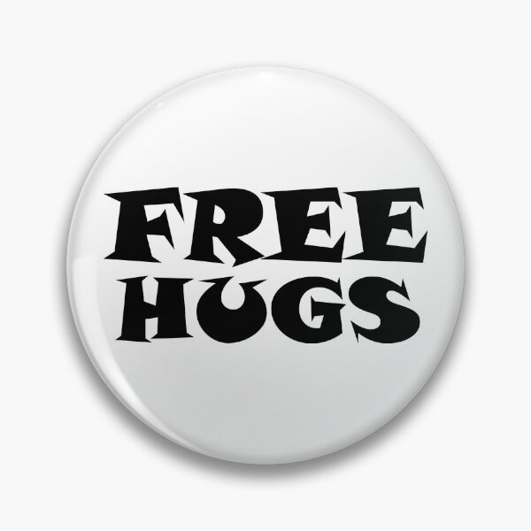 Item preview, Free Hugs Typography - Minimal - Graphic Design Black Lettering  designed and sold by ColorMeHappy123.