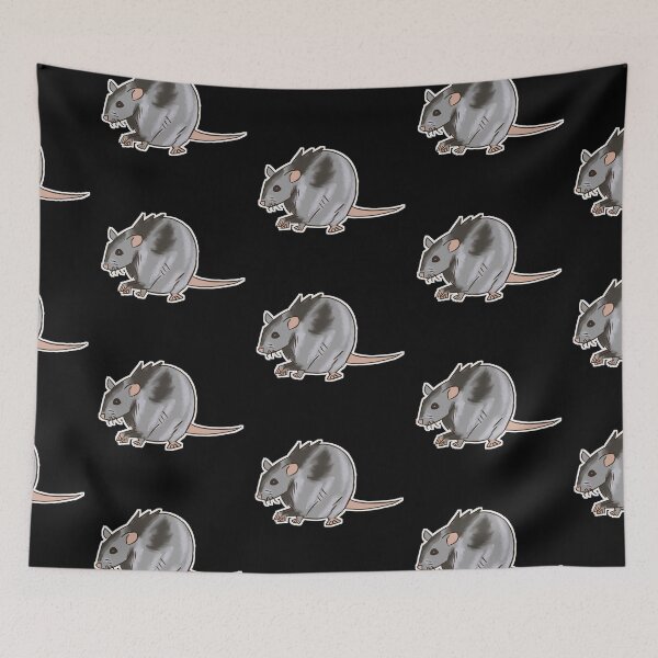 Item preview, Grey Rat Round Rodent Cute designed and sold by honourablefool.