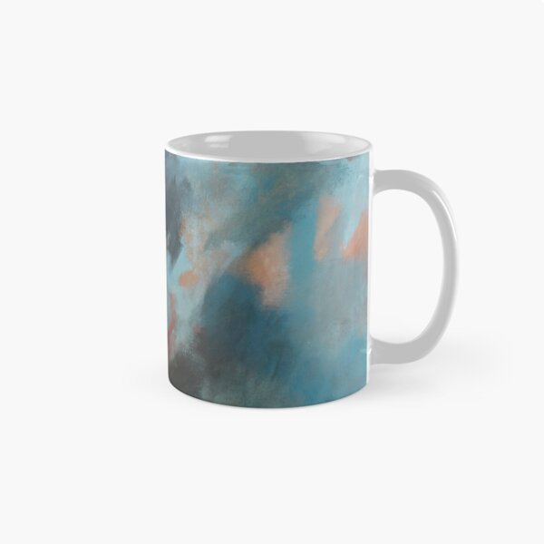 Item preview, Tormentosos veranos noche azul y naranja moderno diseño abstracto designed and sold by Natalie De biase.