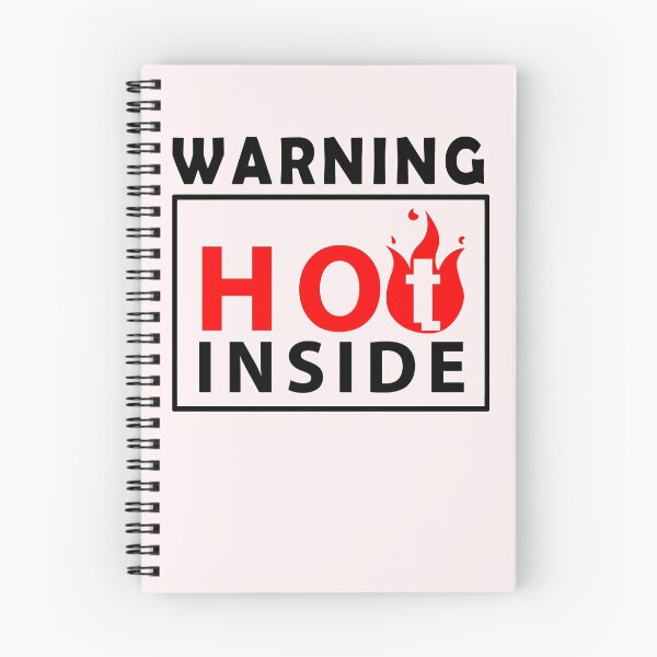 Item preview, Warning hot inside text and fire icon #2 designed and sold by Roy Store.