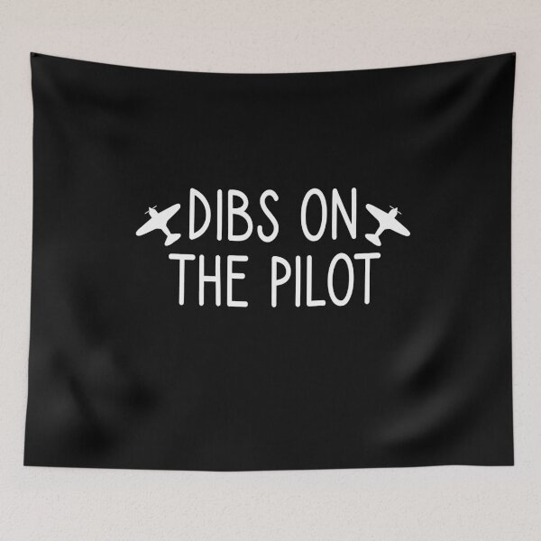 Item preview, Dibs on the Pilot :Pilot girlfriend Aviation pilot gifts plane Airplane Pilot wife Girlfriend Pilot Wife tee vintage style designed and sold by Chamssou.