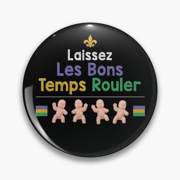 Item preview, Mardi Gras New Orleans Let The Good Times Roll King Cake Kid designed and sold by twHistory.