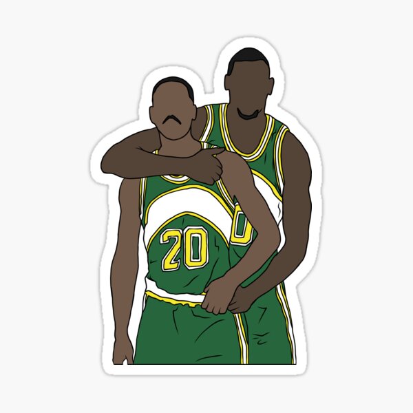 Gary Payton And Shawn Kemp Sticker