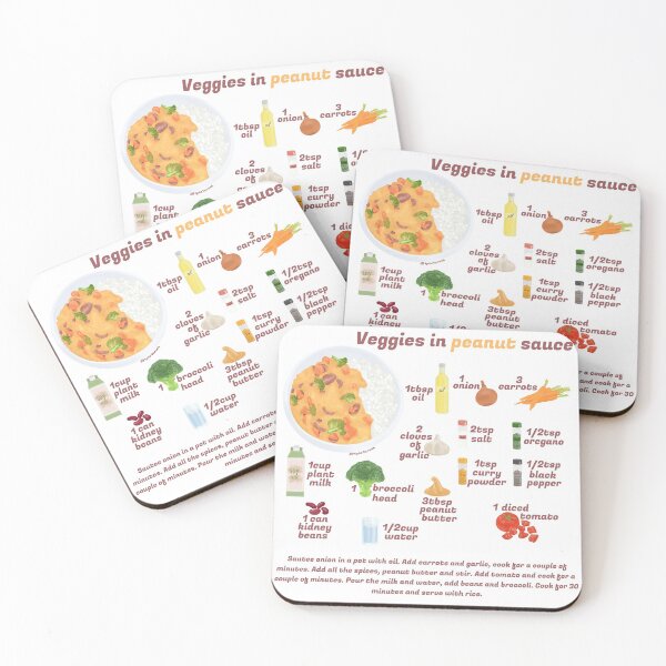 Item preview, Veggies in peanut sauce designed and sold by onepiconetreat.