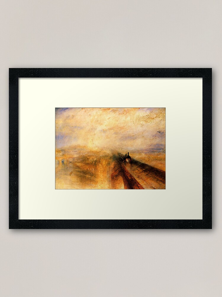 Turner Rain Steam And Speed Gwr Great Western Railway Train Framed Art Print By Tomsredbubble Redbubble