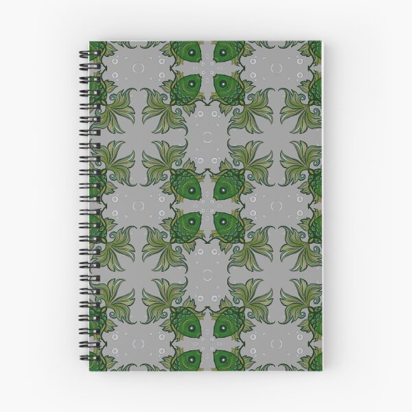 Item preview, Fancy fish with bubbles grey designed and sold by Jen Toal.