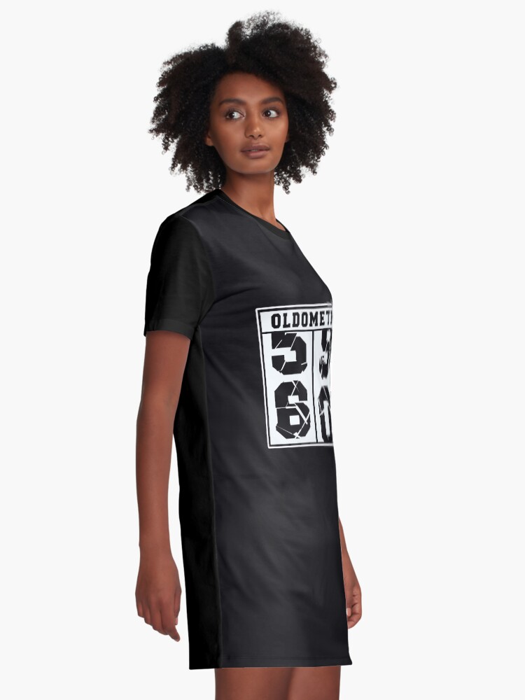 Alternate view of 60 Years Old Oldometer Funny 60th Birthday Gift Graphic T-Shirt Dress