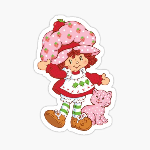 vintage strawberry shortcake Sticker