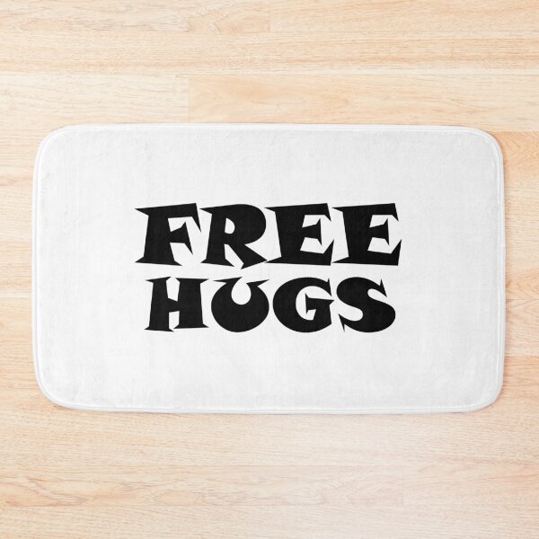 Item preview, Free Hugs Typography - Minimal - Graphic Design Black Lettering  designed and sold by ColorMeHappy123.