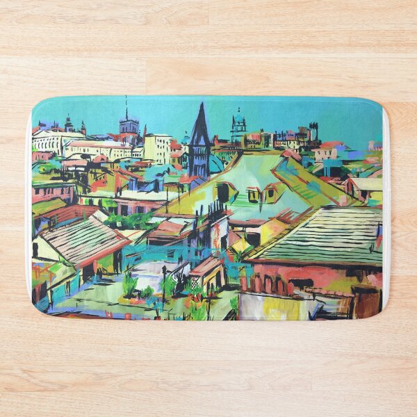 Item preview, Abstacted Cityscape of Genoa designed and sold by Elyssa Breanna.