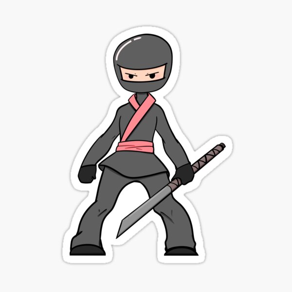 A Little Pink Ninja Sticker