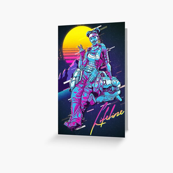 Apex Legends - Lifeline 80s Retro Tarjetas de felicitación