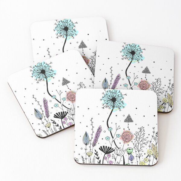 Item preview, Beautiful Hand Drawn Flowers Doodles designed and sold by KarlaHR.