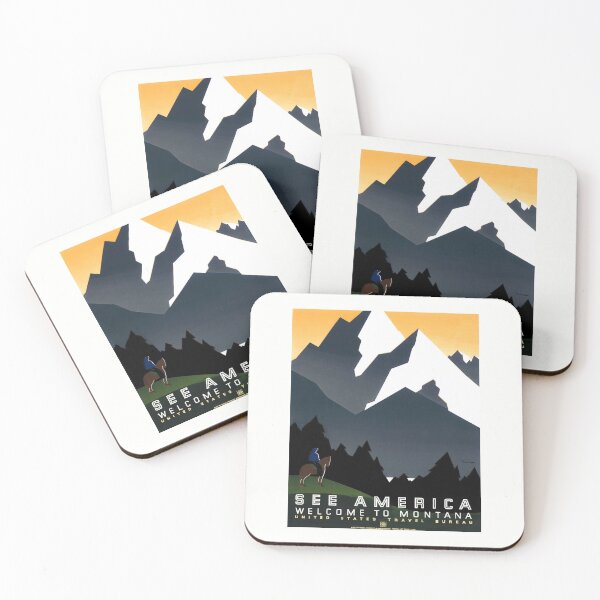 Item preview, See America - Welcome to Montana - WPA Circa 1937 designed and sold by warishellstore.
