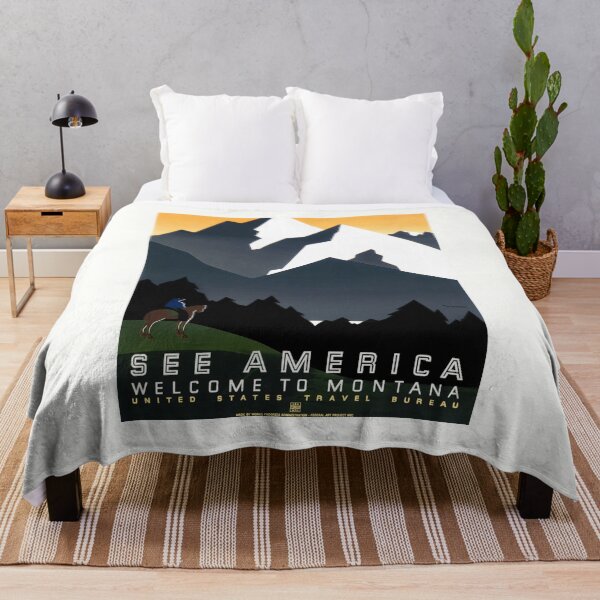Item preview, See America - Welcome to Montana - WPA Circa 1937 designed and sold by warishellstore.