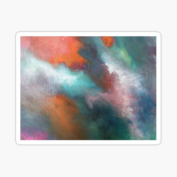Item preview, Tropical Storm Turquoise and Orange Modern Abstract Design 3 designed and sold by Natalie De biase.